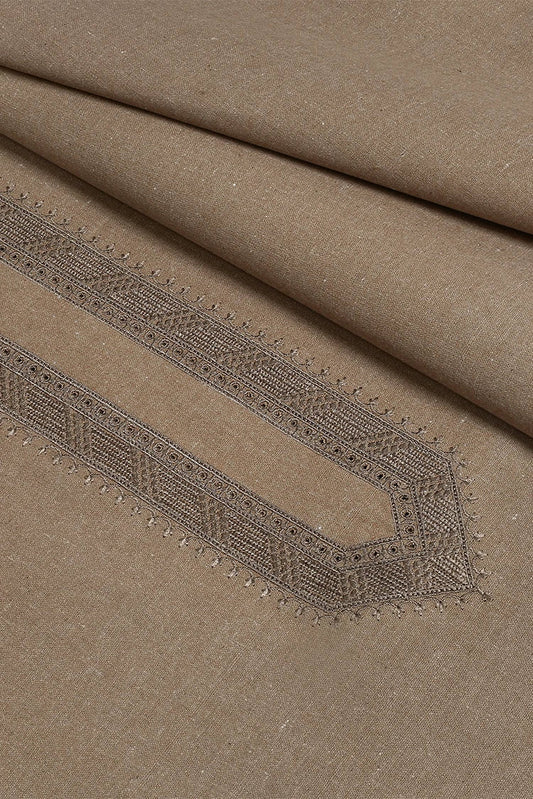 Fabrich - Flax Embroidered Kameez Shalwar - Wasaya Khaddar - FAB-34