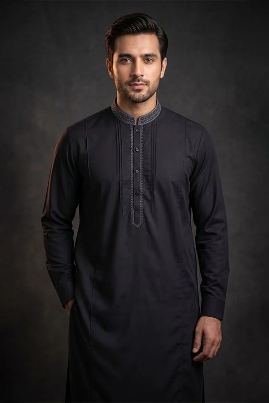 Fabrich - Premium Embroidered Unstitched Suit - FAB-9853