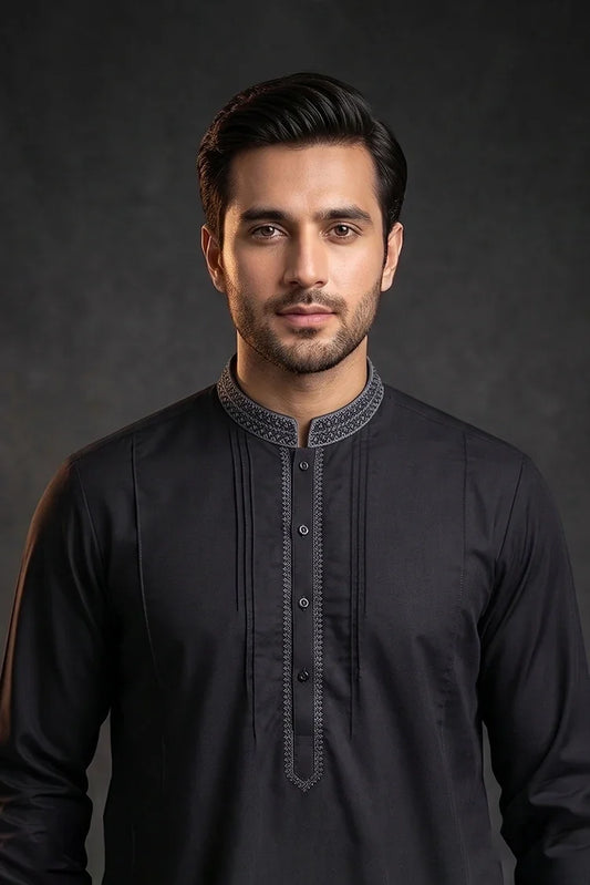 Fabrich - Premium Embroidered Unstitched Suit - FAB-9853