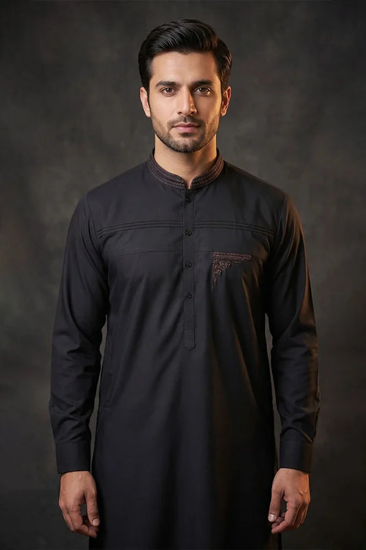 Fabrich - Premium Embroidered Unstitched Suit - FAB-9948