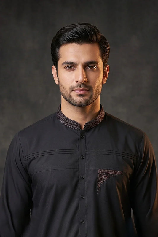 Fabrich - Premium Embroidered Unstitched Suit - FAB-9948