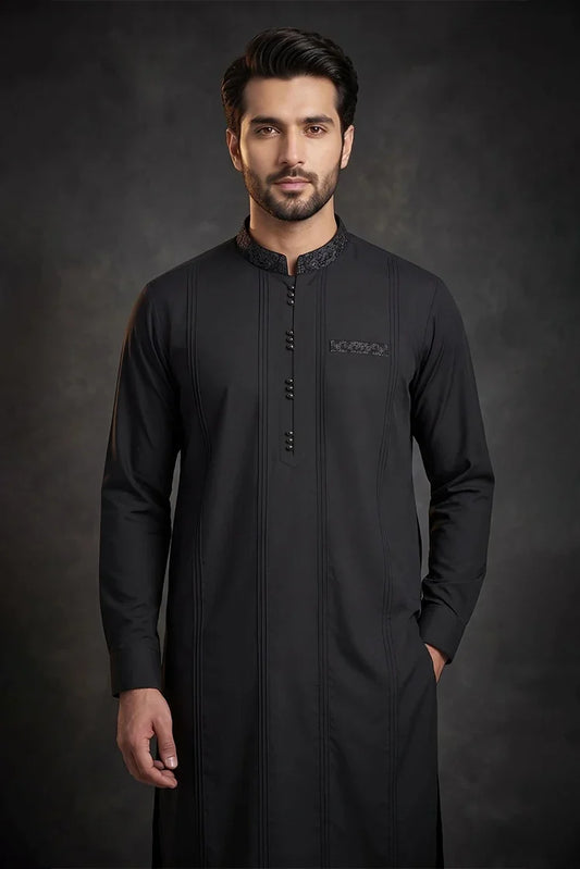 Fabrich - Premium Embroidered Unstitched Suit - FAB-9982