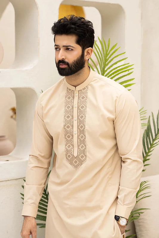 Fabrich - Men's Embroidered Unstitch Kameez Shalwar - Whip