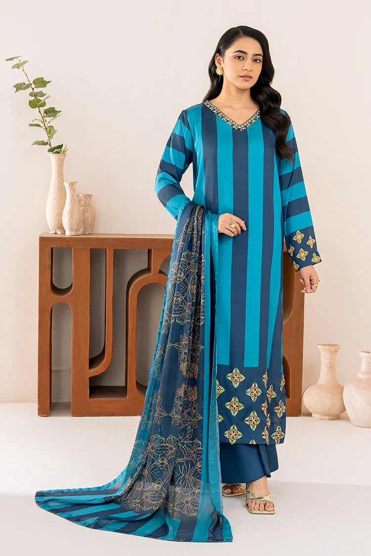 Stitch Vibes - Velora Collection - Mystic Blue – Raja Sahib Intl