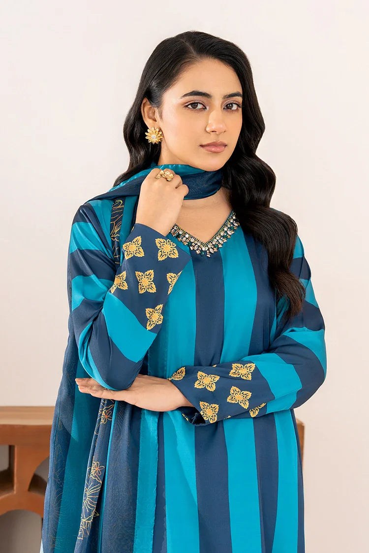 Picture of Stitch Vibes - Velora Collection - Mystic Blue - Available at Raja Sahib