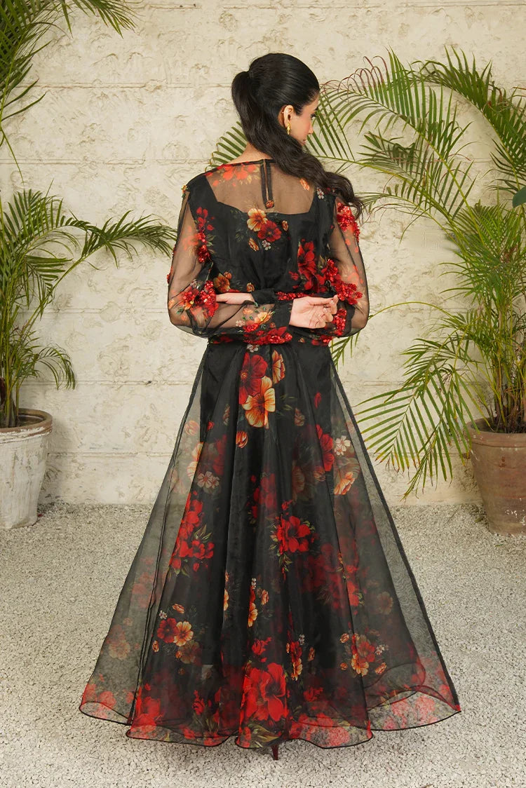 Picture of <!--anl-->Stitch Vibes - Ravayah Eid Collection Vol 1 - Dahlia Noir Pishwas - Available at Raja Sahib