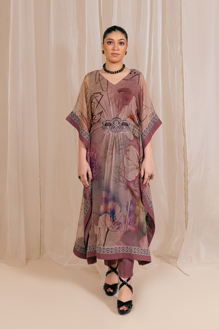 Picture of Fozia Khalid - Kaftaan Casual Pret Collection - Gloria - Available at Raja Sahib