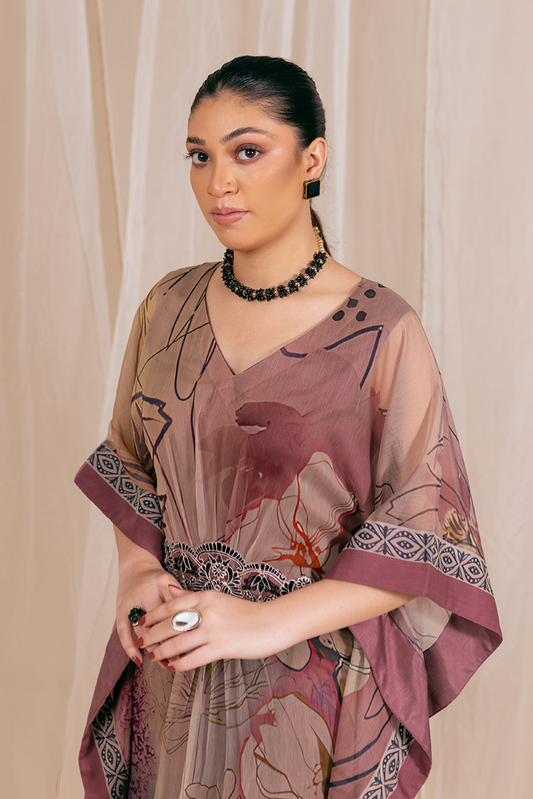 Picture of Fozia Khalid - Kaftaan Casual Pret Collection - Gloria - Available at Raja Sahib