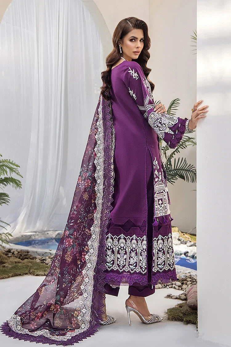 Picture of Tessa - Festive Lawn - Violet Persona - Available at Raja Sahib