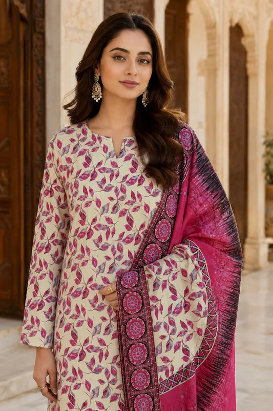 Kleren - Digital Printed Doria Lawn - F-25 - Unstitched