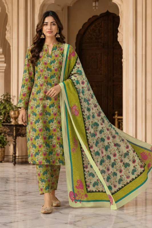 Kleren - Digital Printed Doria Lawn - F-28 - Unstitched