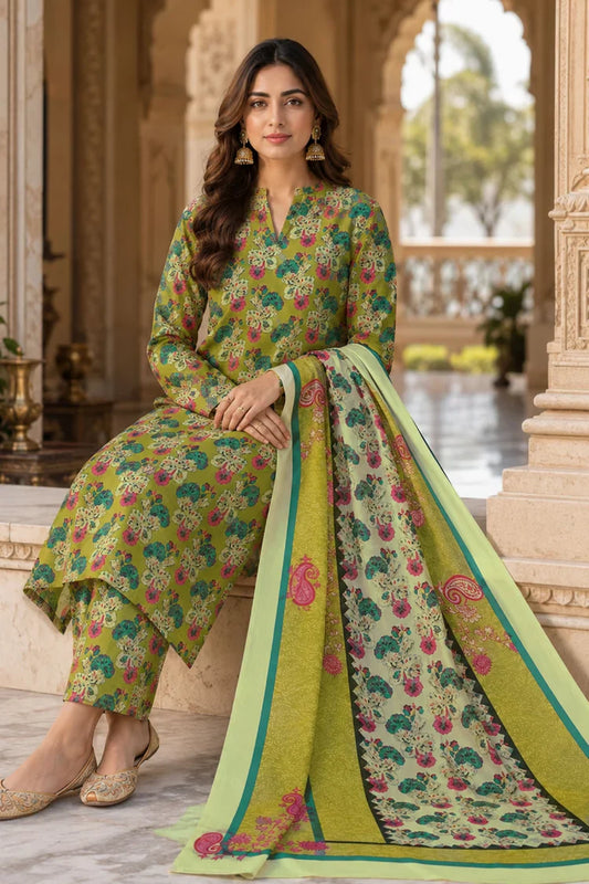Kleren - Digital Printed Doria Lawn - F-28 - Unstitched