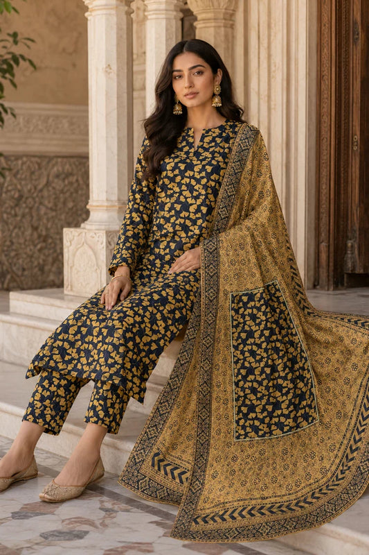 Kleren - Digital Printed Doria Lawn - F-30 - Unstitched