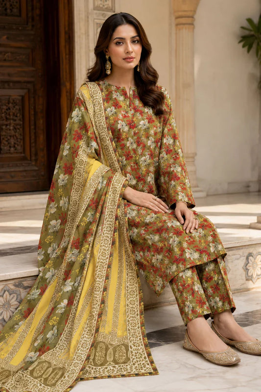 Kleren - Digital Printed Doria Lawn - F-33 - Unstitched