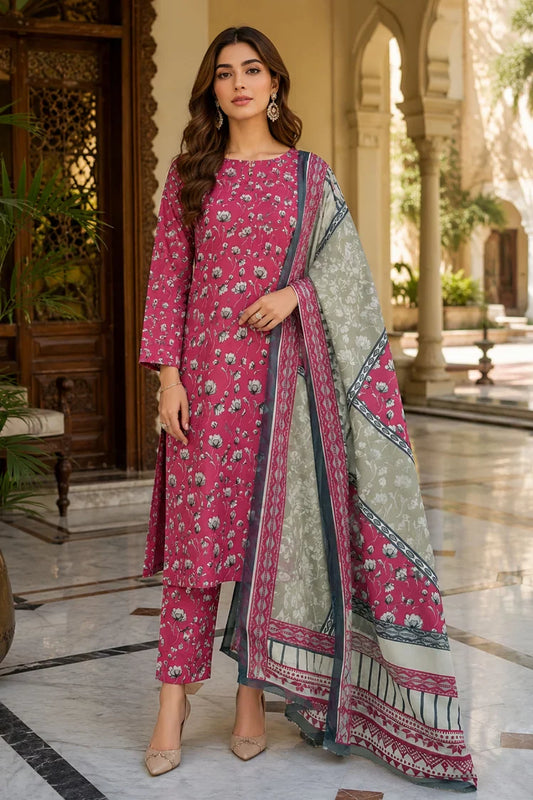 Kleren - Digital Printed Doria Lawn - F-34 - Unstitched