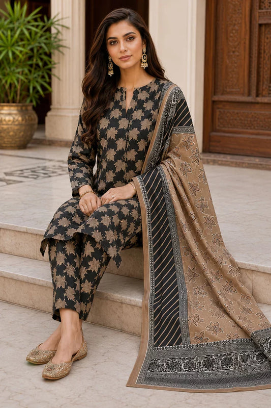 Kleren - Digital Printed Doria Lawn - F-35 - Unstitched