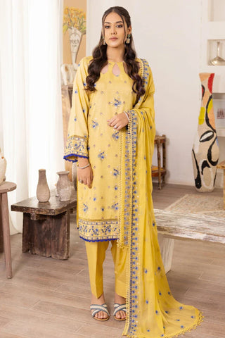 Picture of Kleren - Flora Embroidered Viscose Collection - F-24 - Available at Raja Sahib