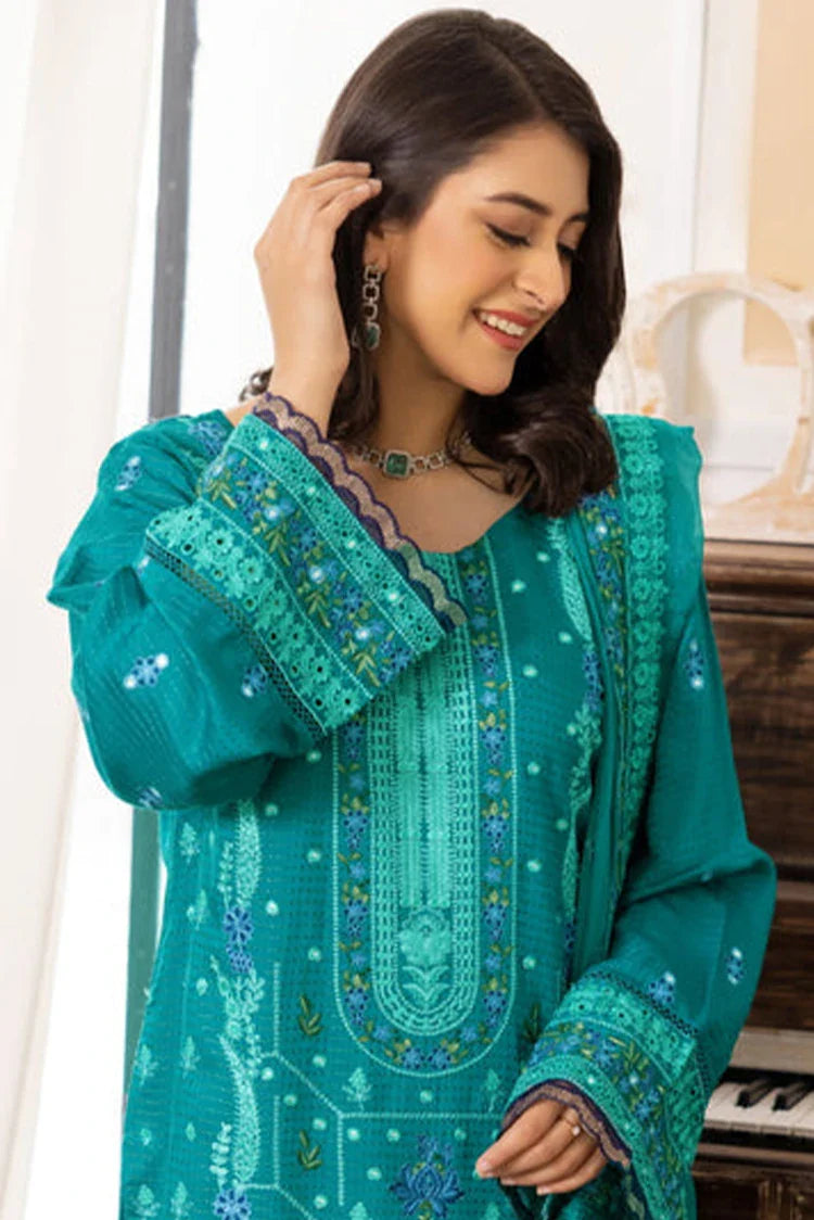 Picture of Kleren - Flora Embroidered Viscose Collection - F-26 - Available at Raja Sahib