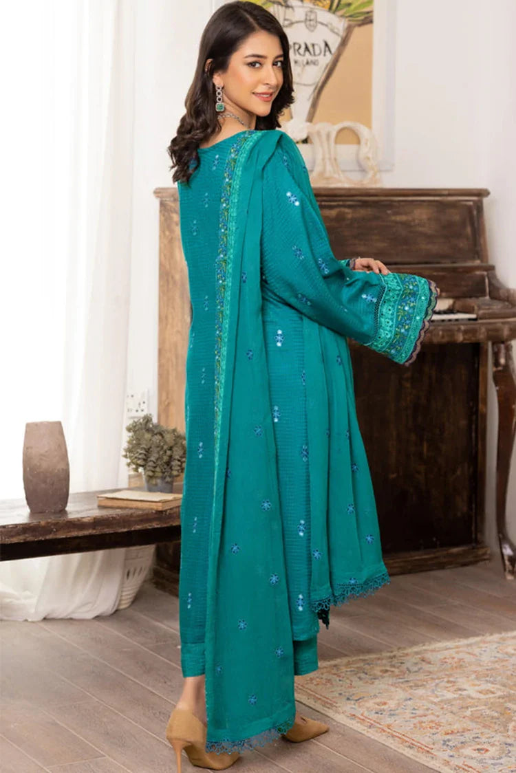 Picture of Kleren - Flora Embroidered Viscose Collection - F-26 - Available at Raja Sahib