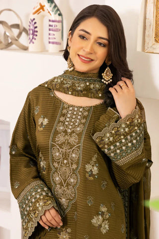 Picture of Kleren - Flora Embroidered Viscose Collection - F-27 - Available at Raja Sahib