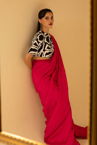 Picture of Fozia Khalid - Fuchsia Finesse - Available at Raja Sahib