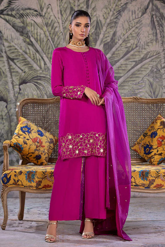 Picture of Amber Imran - Punkh Luxury Formals - Fuschia Flair - Available at Raja Sahib