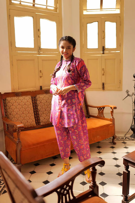 Senorita - GAC-02152 | PURPLE & MULTICOLOR | CASUAL 2 PIECE SUIT | COTTON LAWN PRINT