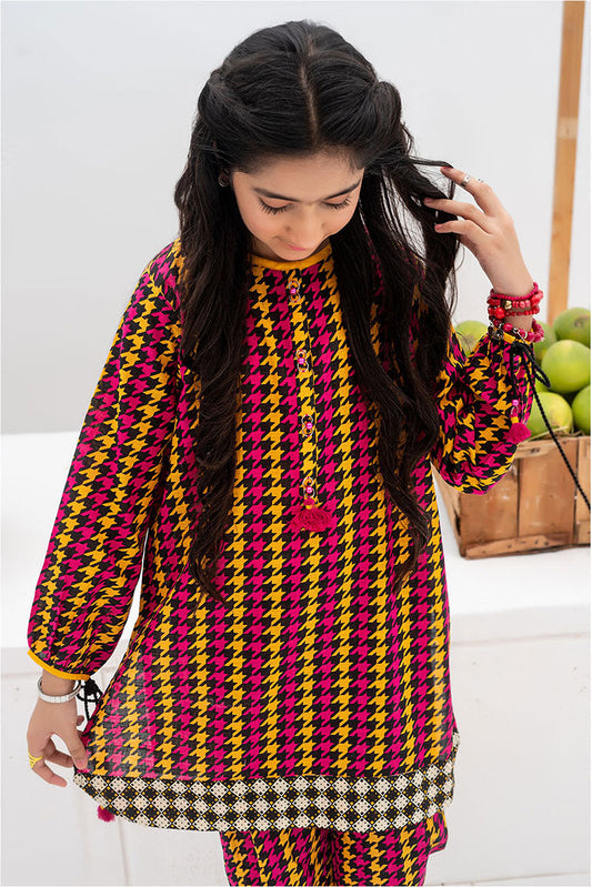 Senorita - GAC-02384 | Black & Multicolor | Casual 2 Piece Suit | Cotton Khaddar Printed