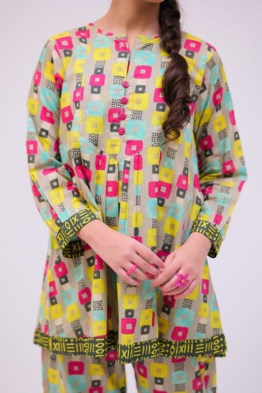 Senorita - GAC-02718 | Grey & Multicolor | Casual 2 Piece Suit  | Cotton Lawn Printed