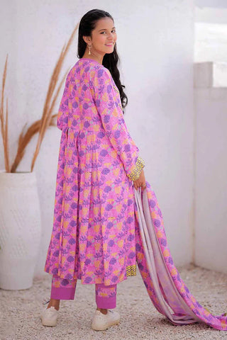 GAD-02476 | Pink & Multicolor | Casual  3 Piece Suit | Marina Fabric Printed