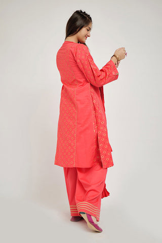 Senorita - GAD-02657 | Peach | Casual 3 Piece Suit | Cotton Cambric