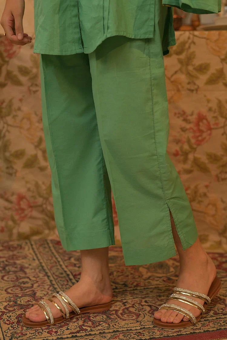 Picture of GAD-02796 | Green | Casual 3 Piece Suit | Cotton Dobby Self - Available at Raja Sahib