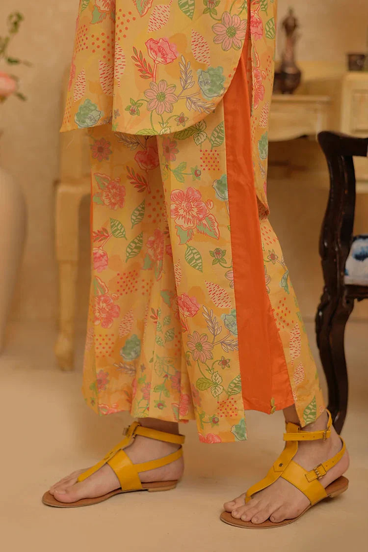 Picture of GAC-02944 | Yellow & Multicolor | Casual 2 Piece Suit | Polyester Lawn Printed - Available at Raja Sahib