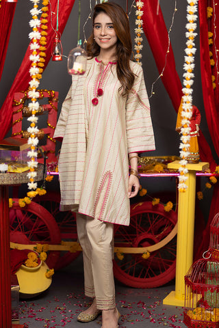 GBD-02342 | Fawn & Pink  | Casual Plus 3 Piece Suit  | Cotton Dobby