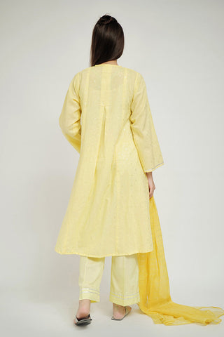 Senorita - GBD-02703 | Yellow & Silver | Casual Plus 3 Piece Suit  | Viscose Jacquard Filament