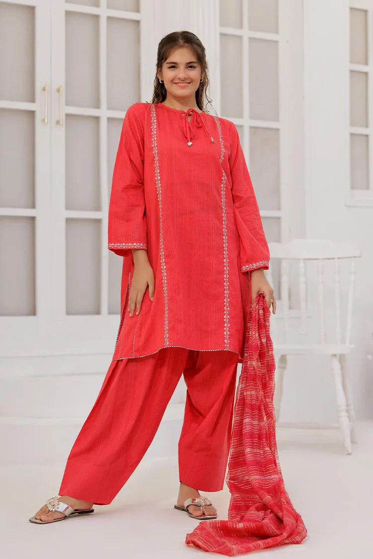 Picture of <!--ajv-->GBD-03099 | Tarbozi & Silver | Casual Plus 3 Piece Suit | Cotton Dobby - Available at Raja Sahib