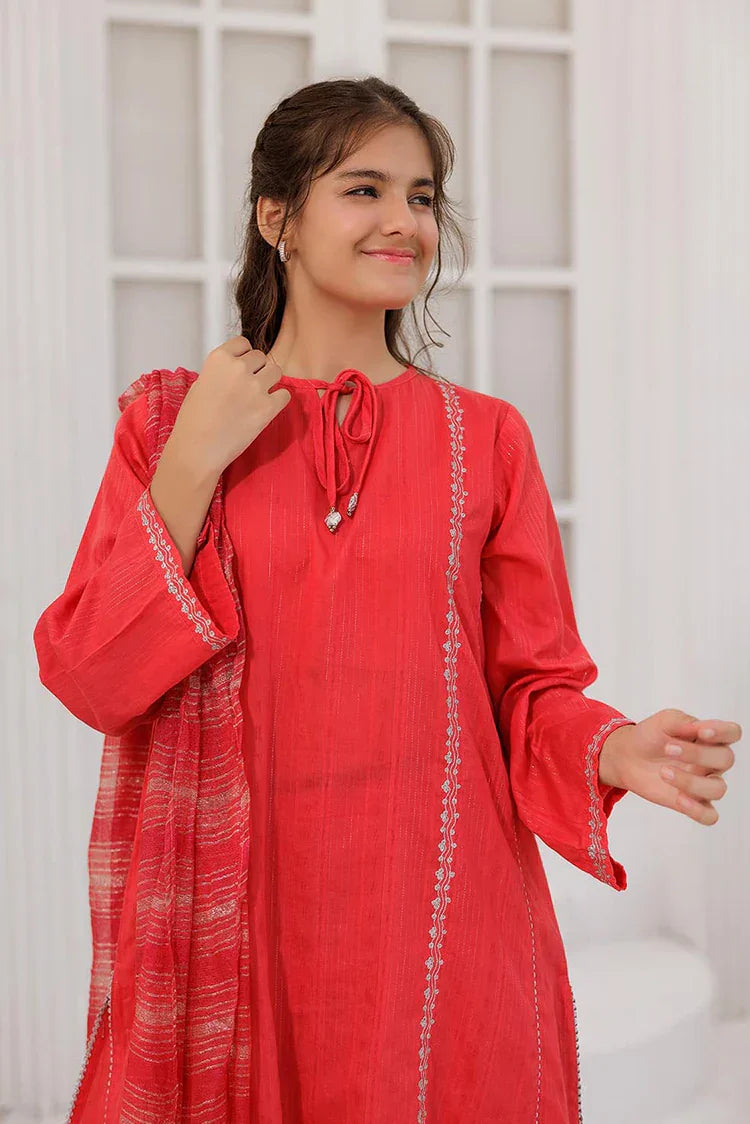 Picture of <!--ajv-->GBD-03099 | Tarbozi & Silver | Casual Plus 3 Piece Suit | Cotton Dobby - Available at Raja Sahib