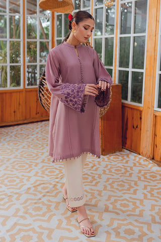 Picture of Ghonche - Baroque Unstitched Collection '24 - Dusty Grape - Available at Raja Sahib