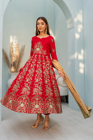 Picture of Ghonche - RTW Signature Collection - Crimson Glory - Available at Raja Sahib