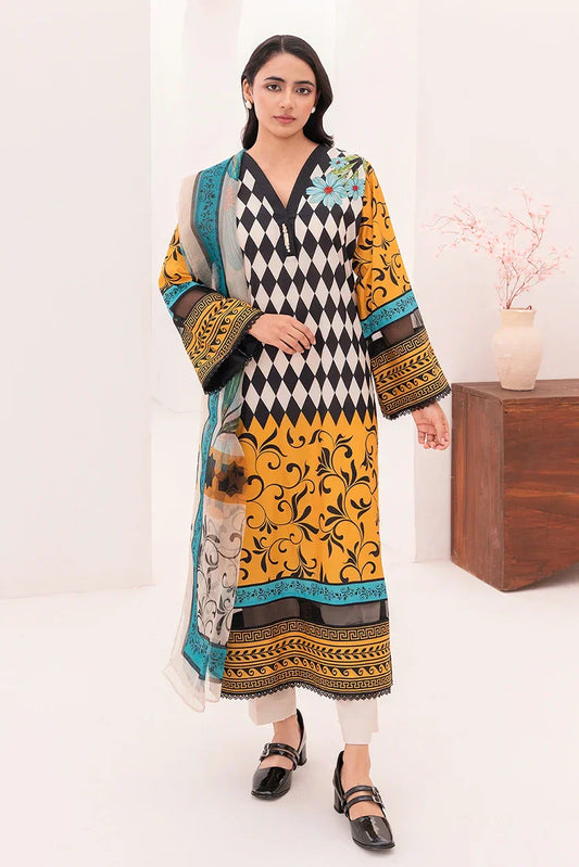 Picture of Stitch Vibes - Honey Lustre Dress - GMM7232 - Available at Raja Sahib