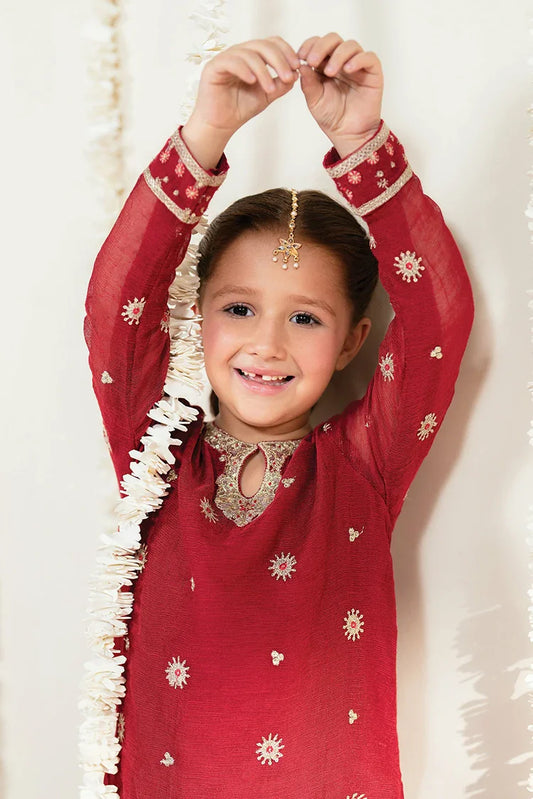 Picture of Garnet - The Little Boutique - 3 PC Stitched - Muskaan - Available at Raja Sahib