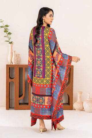 Picture of Stitch Vibes - Velora Collection - Crimson Elegance Kaftan - Available at Raja Sahib