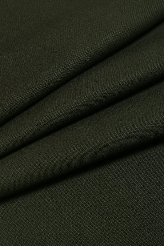 Fabrich - Men's Unstitch Self-Textured Poly Blend Kameez Shalwar - Olive