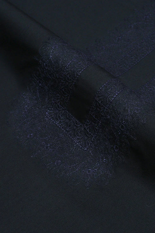 Fabrich - Cotton Thread Embroidered Kameez Shalwar - Black