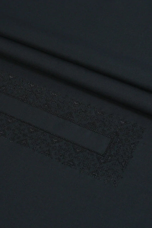 Fabrich - Men's Unstitch Multi-Colored Embroidered Kameez Shalwar - Black