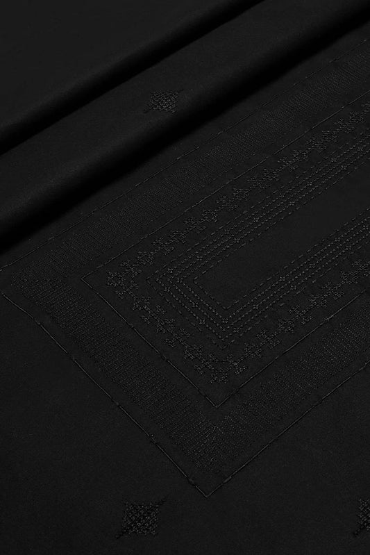 Fabrich - Men's Unstitch Allover Cotton-Thread - Black