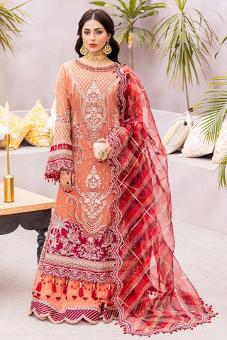 Adan's Libas - Gul-e-Ishtiaq Luxury Embroidered Chiffon - Hayat