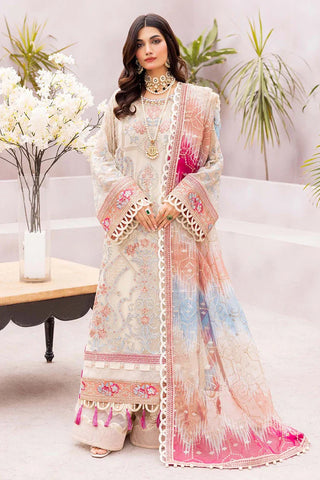 Adan's Libas - Gul-e-Ishtiaq Luxury Embroidered Chiffon - Chameli