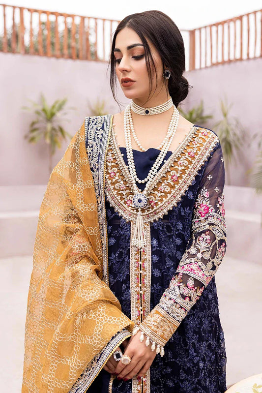 Picture of Adan's Libas - Gul-e-Ishtiaq Luxury Embroidered Chiffon - Shehnai - Available at Raja Sahib