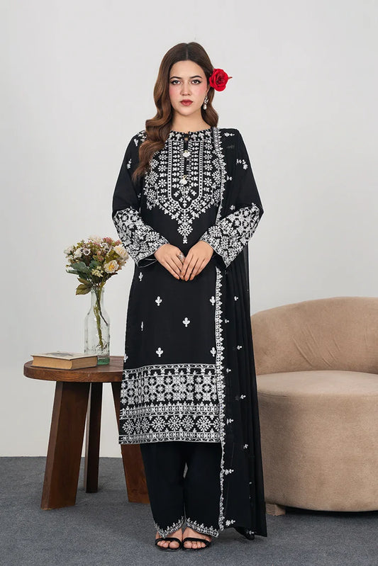 Gulle Eida - 3 Piece Kurta Set - Princess